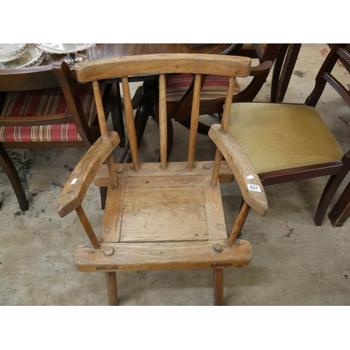 657 - 18TH CENTURY ANTRIM HEDGE CHAIR