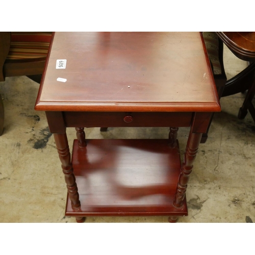 686 - MAHOGANY SIDE TABLE