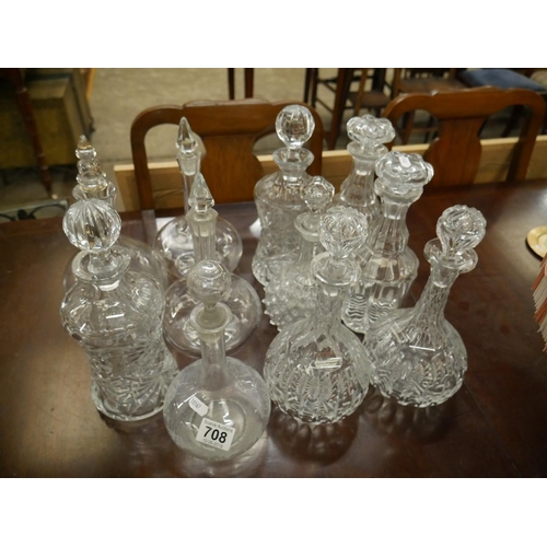 708 - 11 DECANTERS