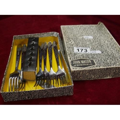 173 - BOXED PASTRY FORKS