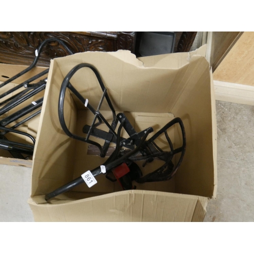 861 - 3 USED SADDLE RACKS