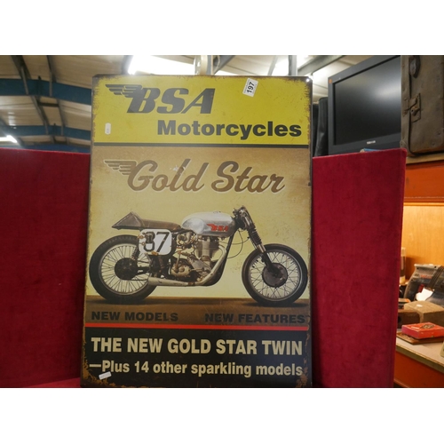 197 - BSA SIGN