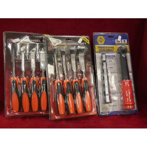 199 - CHISELS & SOCKET SETS