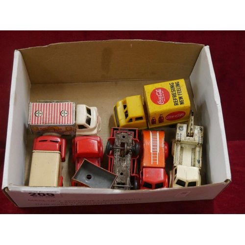 209 - BOX OF MODEL CARS