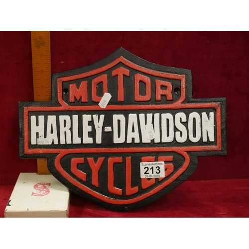 213 - HARLEY DAVIDSON SIGN