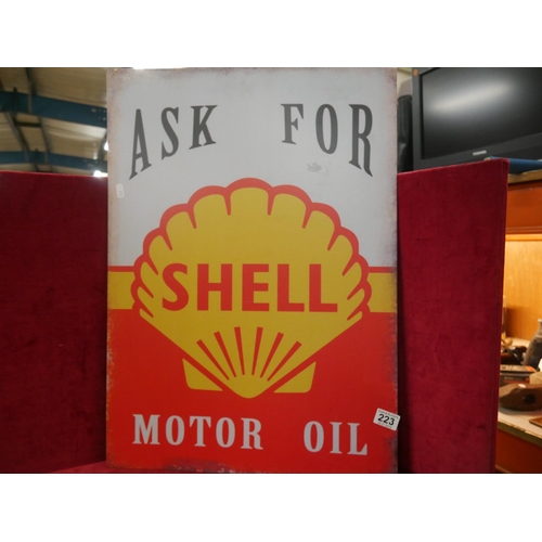 223 - SHELL SIGN