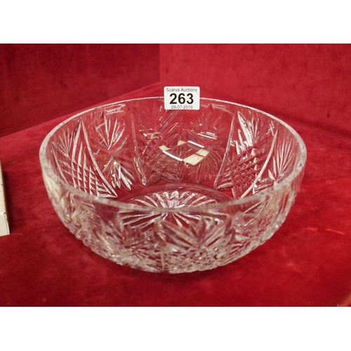 263 - TYRONE CRYSTAL BOWL