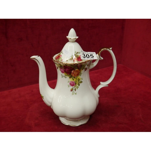 305 - OLD COUNTRY ROSE COFFEE POT