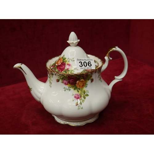 306 - OLD COUNTRY ROSE TEA POT