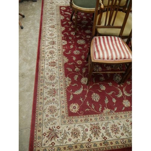 317 - LARGE RED RUG