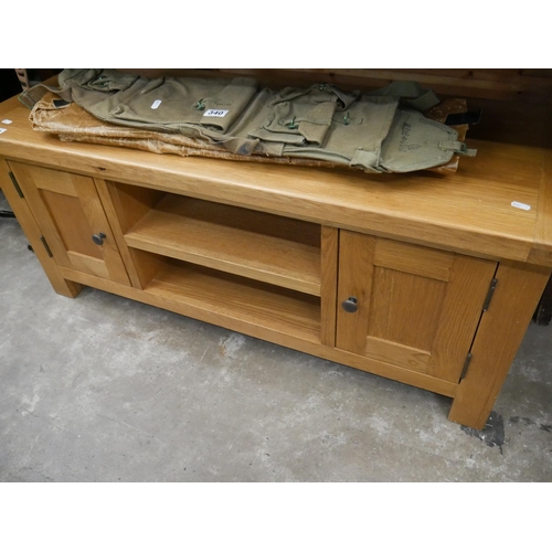 339 - OAK TV CABINET