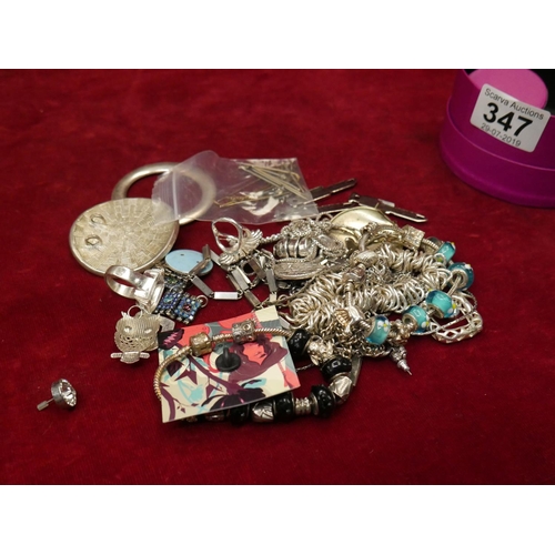 347 - LOT OF MIXED JEWELLERY