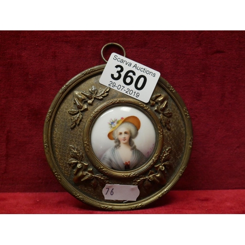 360 - FRAMED VICTORIAN MINIATURE