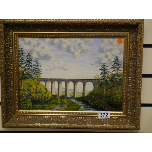 372 - J.G. MCKINNEY OIL PAINTING