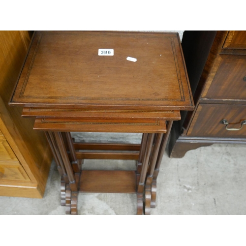 386 - EDWARDIAN NEST OF TABLES