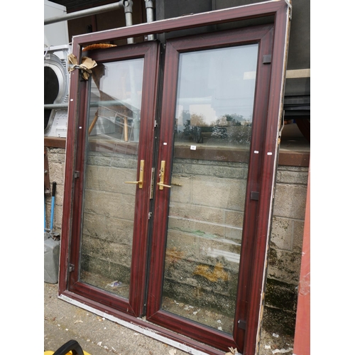 48 - PVC DOUBLE DOOR & FRAME