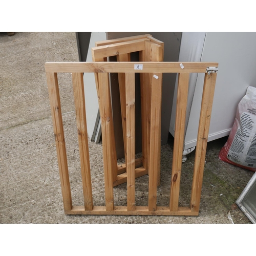 6 - WOODEN STAIR GATE