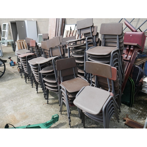 3 - LOT OF STACKING CHAIRS