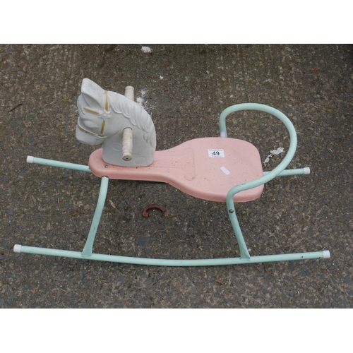 49 - VINTAGE ROCKING HORSE