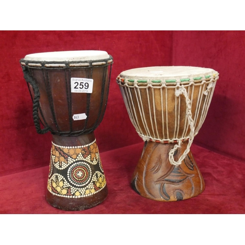 259 - 2 BONGO DRUMS