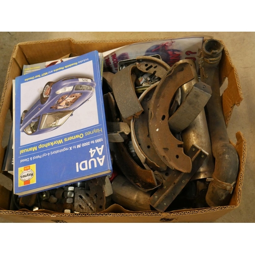 276 - BOX OF CAR PARTS