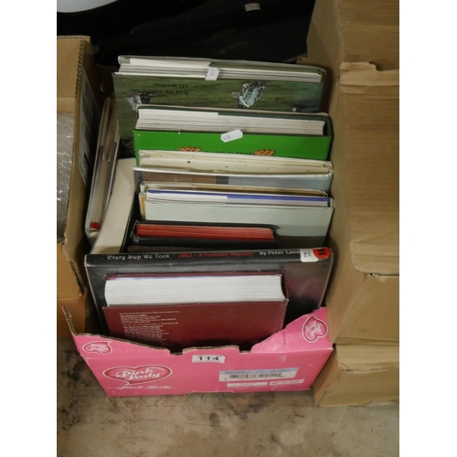 114 - BOX OF BOOKS