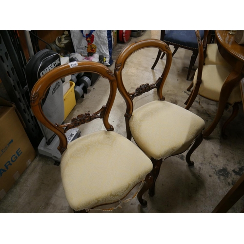 767 - 4 BALLOON BACK CHAIRS