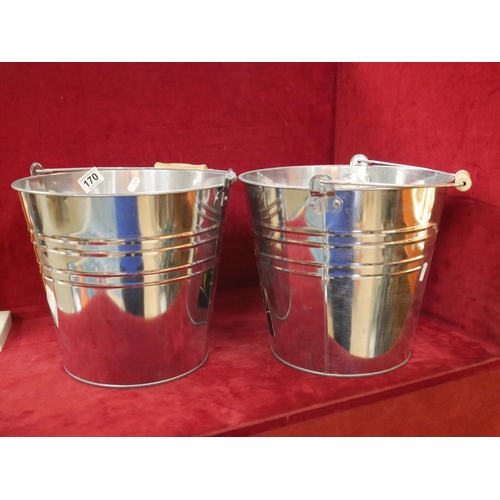 170 - 2 GALVANISED BUCKETS