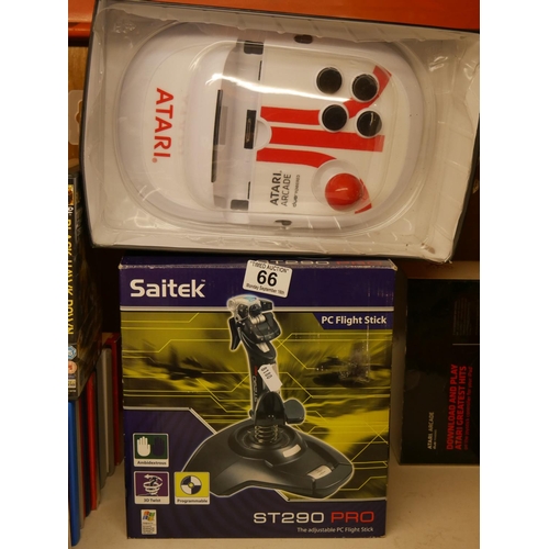 66 - ATARI GAME & JOY STICK