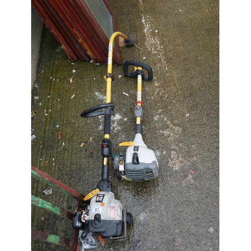 81 - 2 RYOBI STRIMMERS FOR PARTS