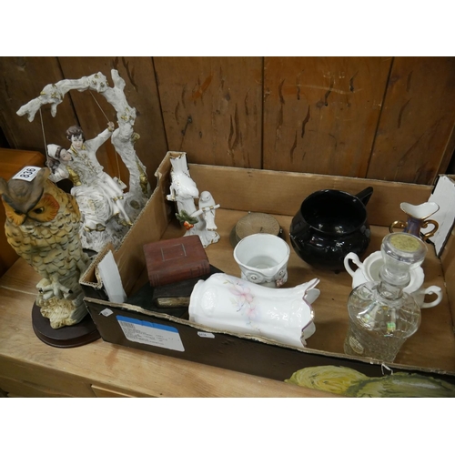 836 - 2 FIGURINES PLUS BOX LOT