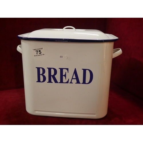 75 - ENAMEL BREAD BIN