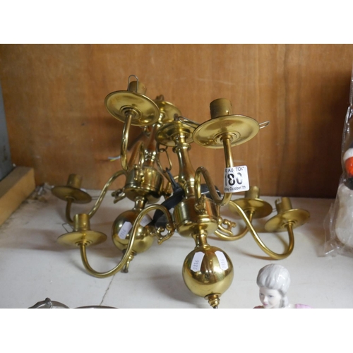 180 - 2 BRASS LIGHT FITTINGS