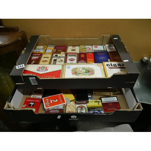 844 - 2 BOXES OF CIGAR BOXES