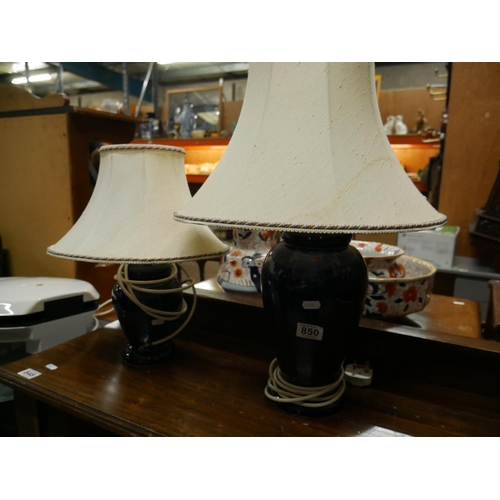 850 - PAIR OF TABLE LAMPS