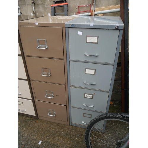 111 - 2 FILING CABINETS