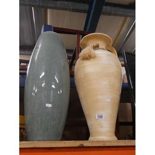 100 - 2 TALL VASES