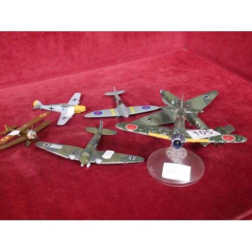 105 - MODEL AEROPLANES X 6