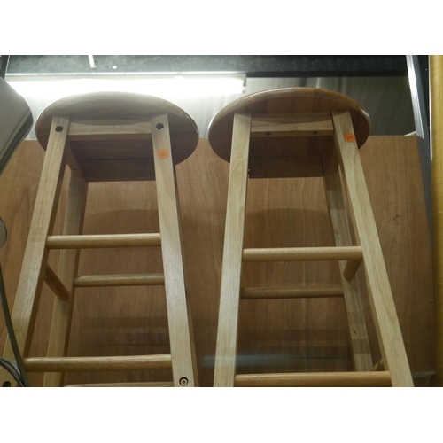 169 - 2 WOODEN STOOLS