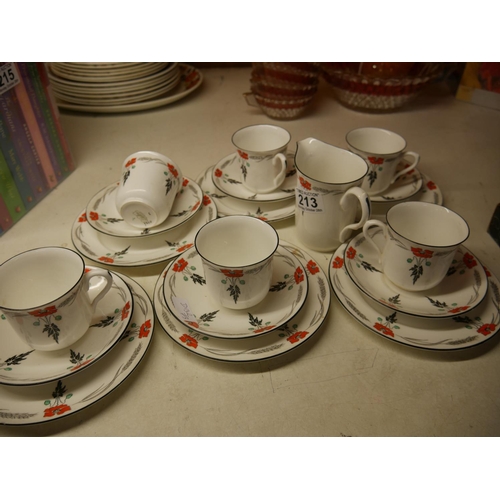 213 - SHELLEY TEA SET