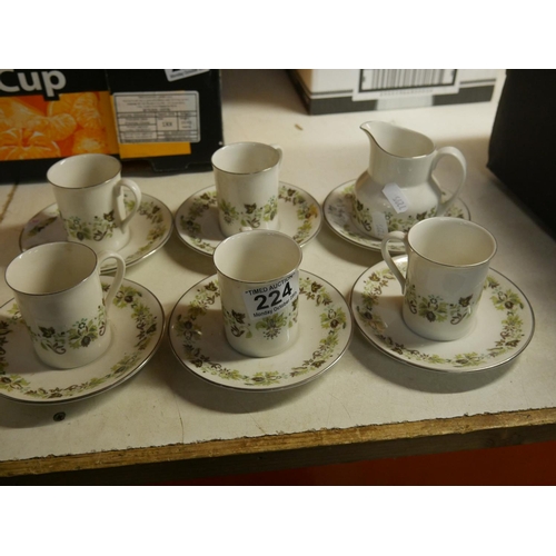 224 - ROYAL DOULTON PART COFFEE SET