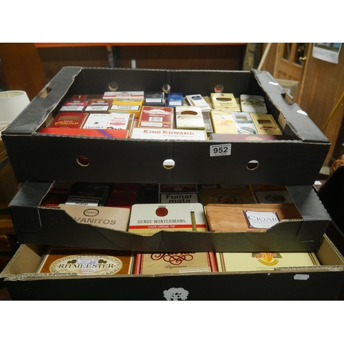 952 - 3 BOXES OF CIGAR BOXES