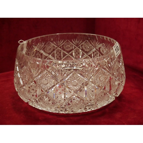 100 - LARGE CRYSTAL BOWL