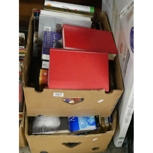 167 - 2 BOXES OF BOOKS