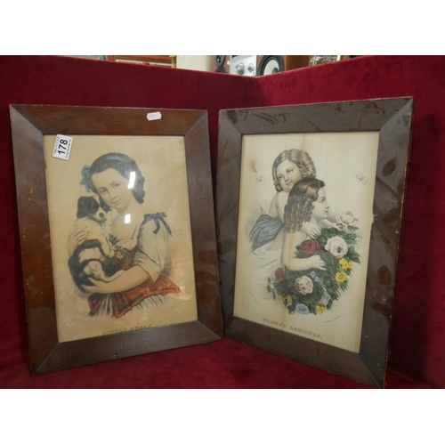 178 - 2 OLD FRAMED PRINTS