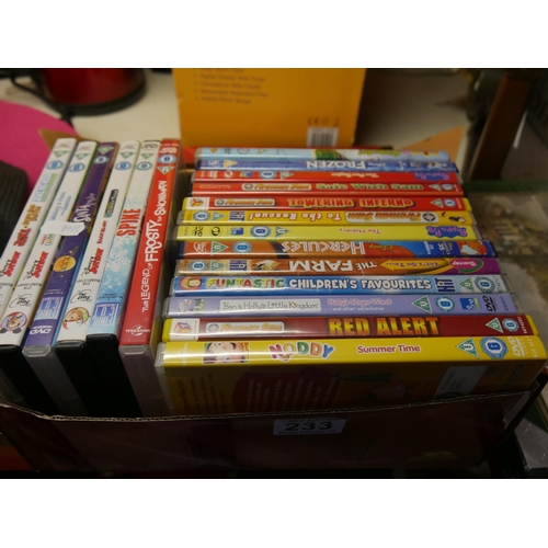 233 - CHILDRENS DVDS