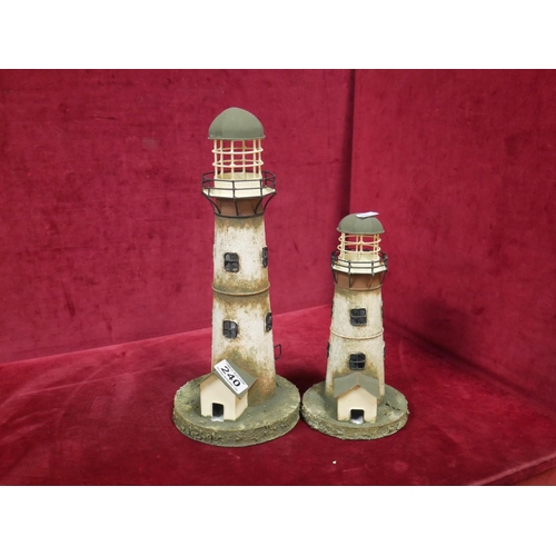 240 - 2 LIGHTHOUSE MODELS