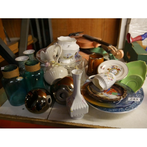 243 - LOT OF MIXED CERAMICS