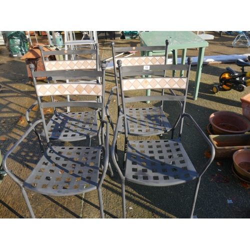 52 - 4 PATIO CHAIRS