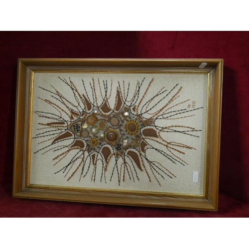 106 - FRAMED EMBROIDERY